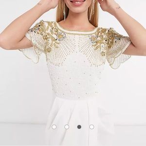 Virgos Lounge Nicola midi dress with wrap skirt